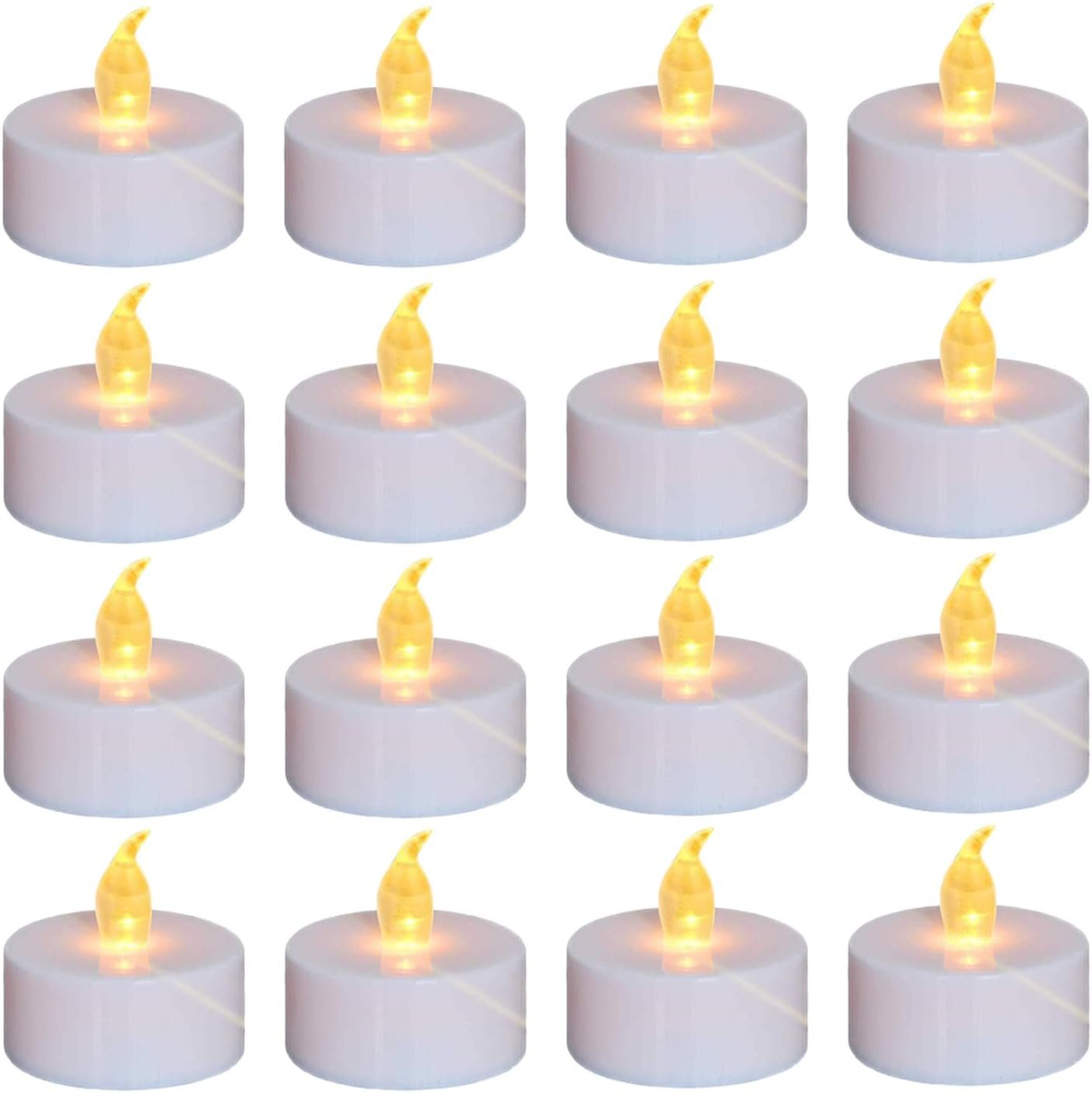 Nancia 100 Pack Flameless LED Tea Light Candles, Battery Powered
