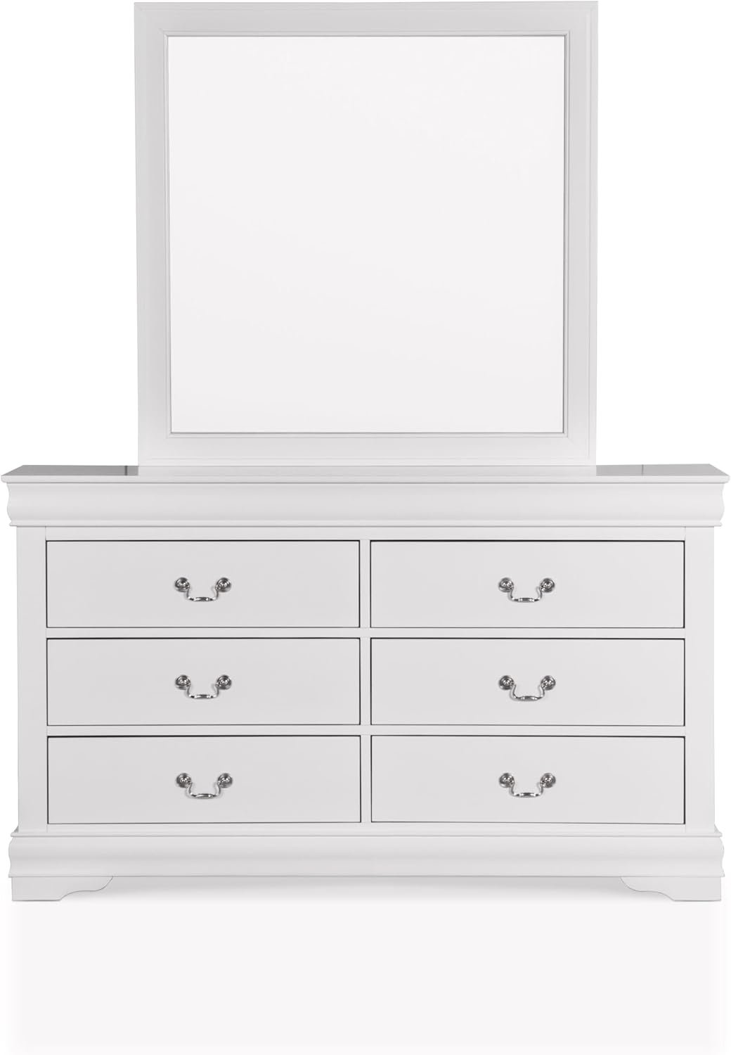 Furniture of America Arabella Traditional Wooden 6-Drawer Dresser with Mirror