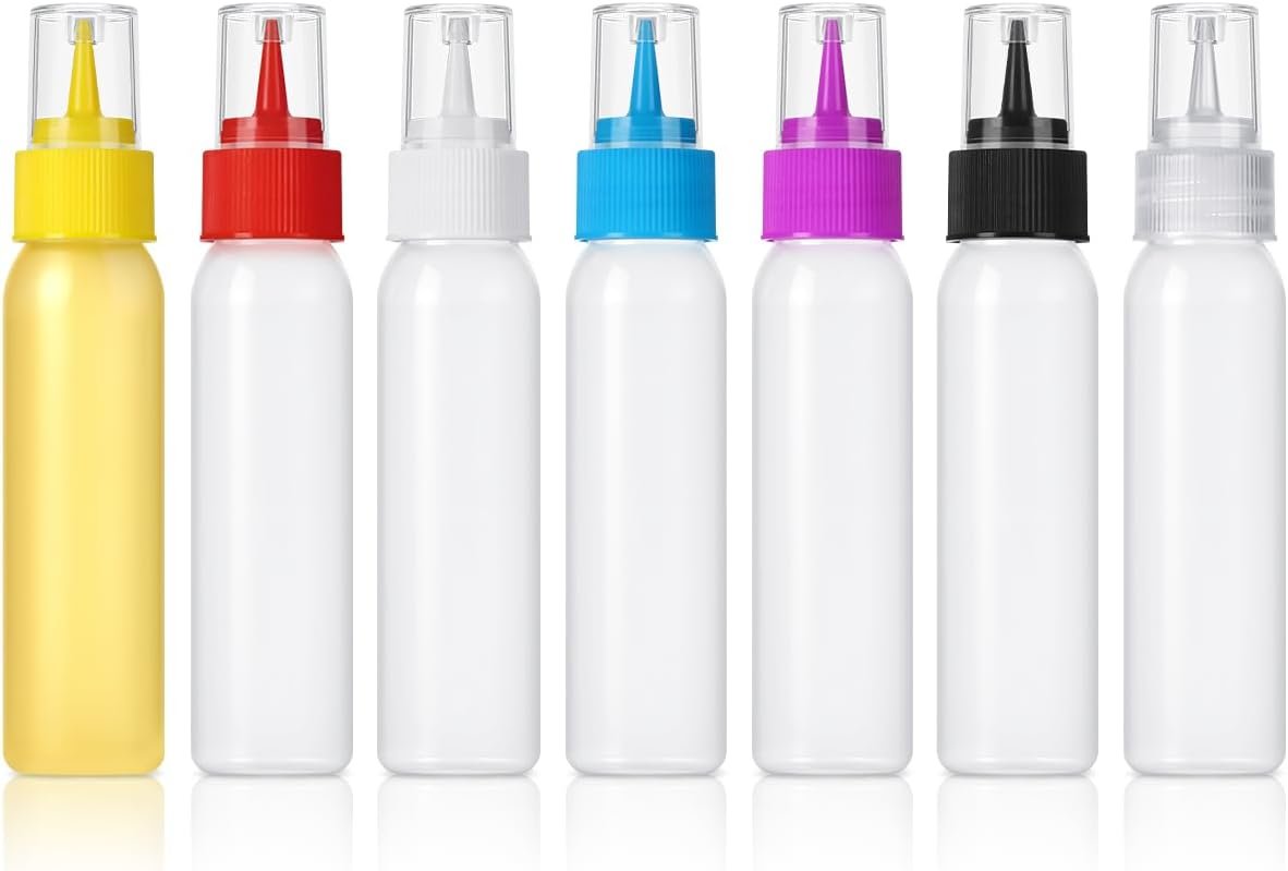 Icing Squeeze Writing Bottles, Set of 7