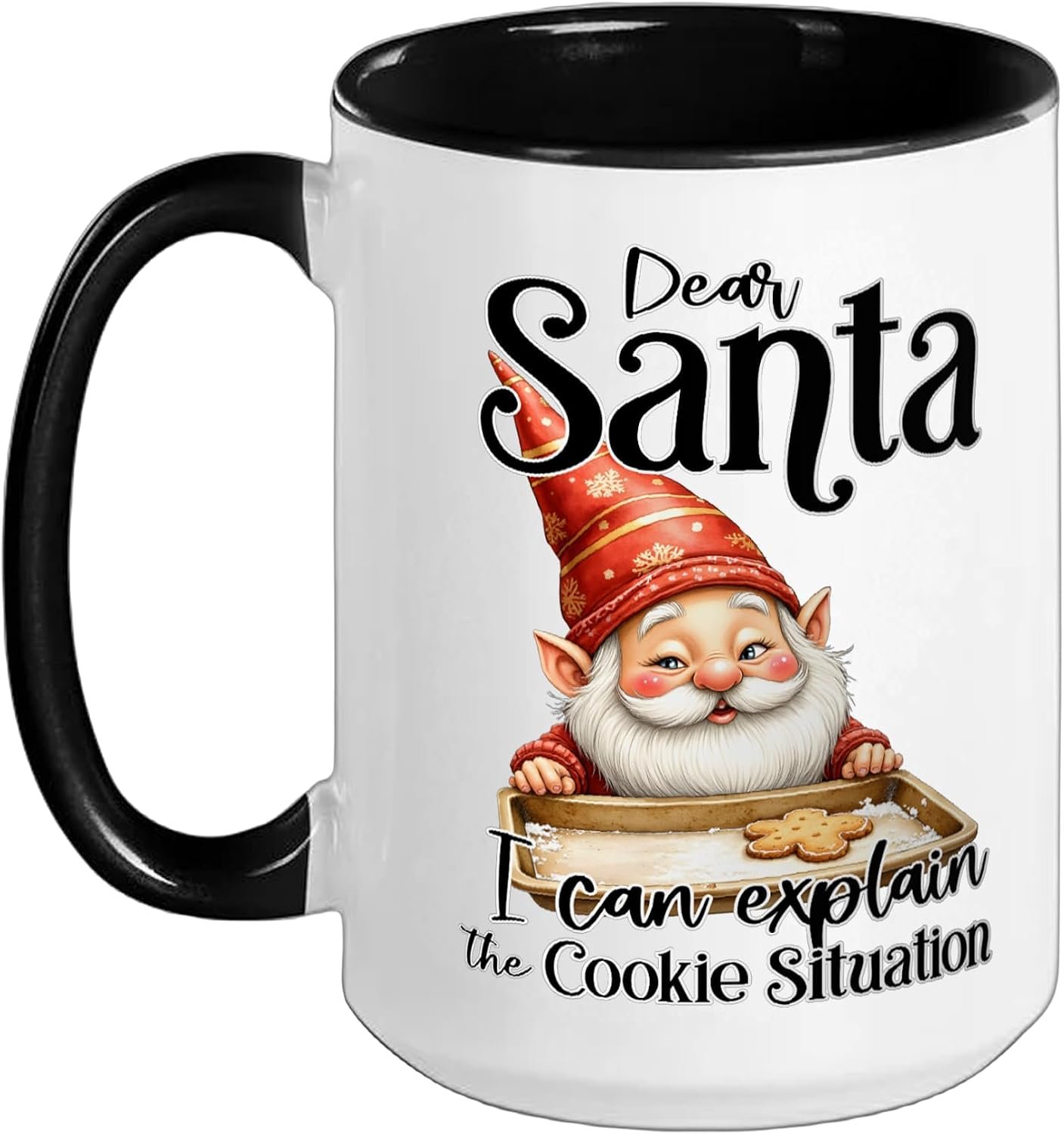 Dear Santa Holiday Baking Christmas Cookies Ceramic Mug