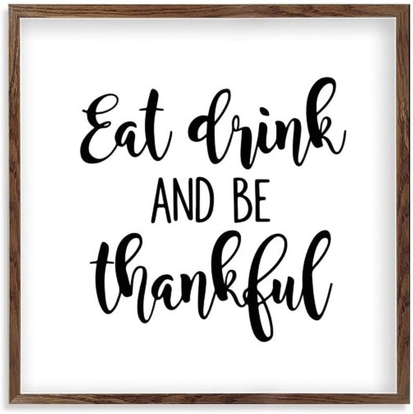 Farmhouse Wood Thankful Sign