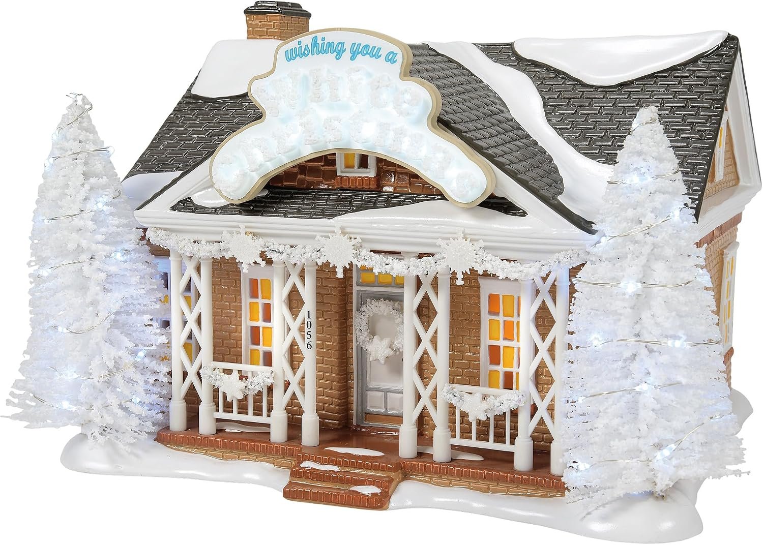 Department 56 Original Snow Village 1056 Christmas Lane House, Lit