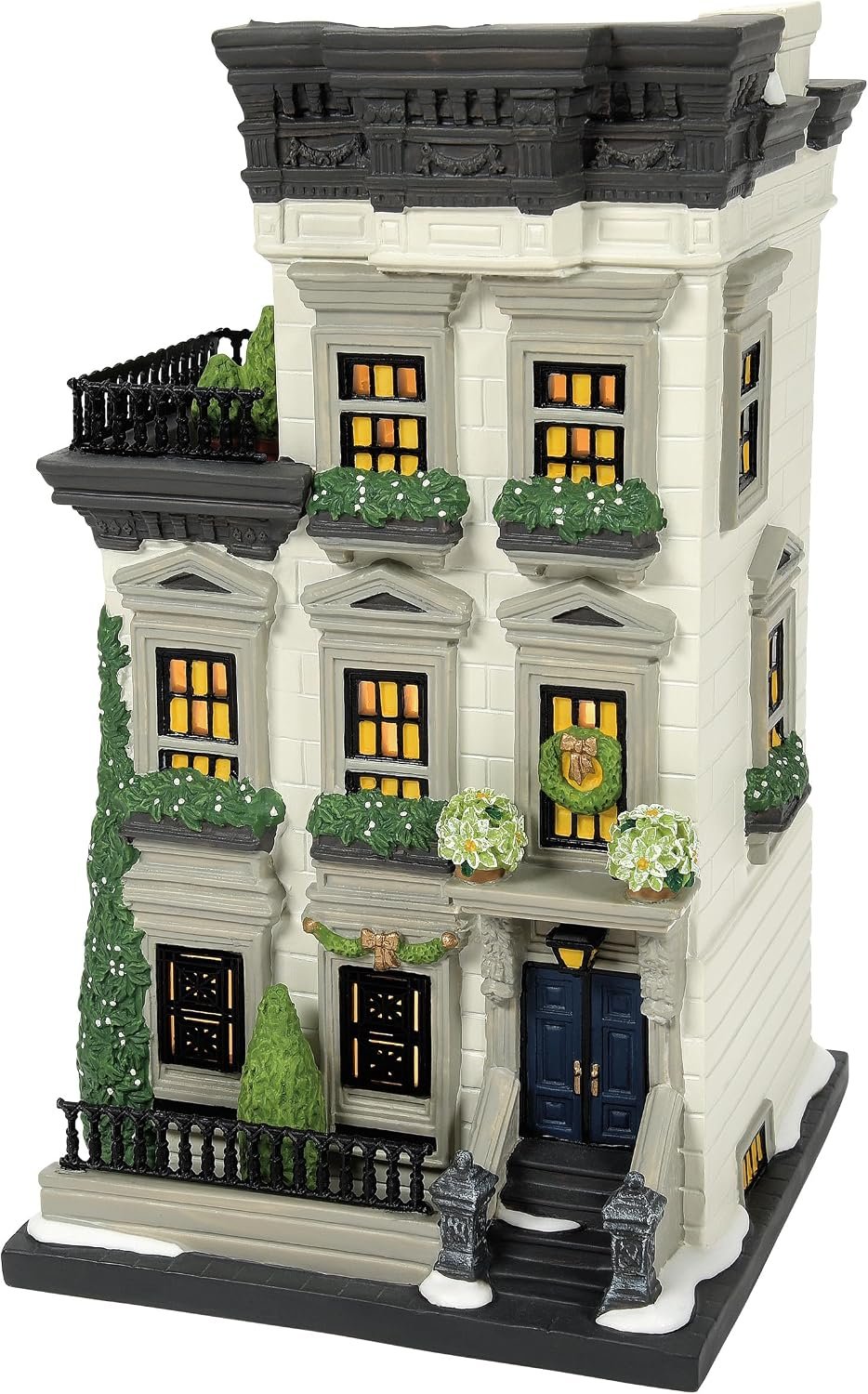 Department 56 Christmas in the City 87 West 56th Street Town House, Lit