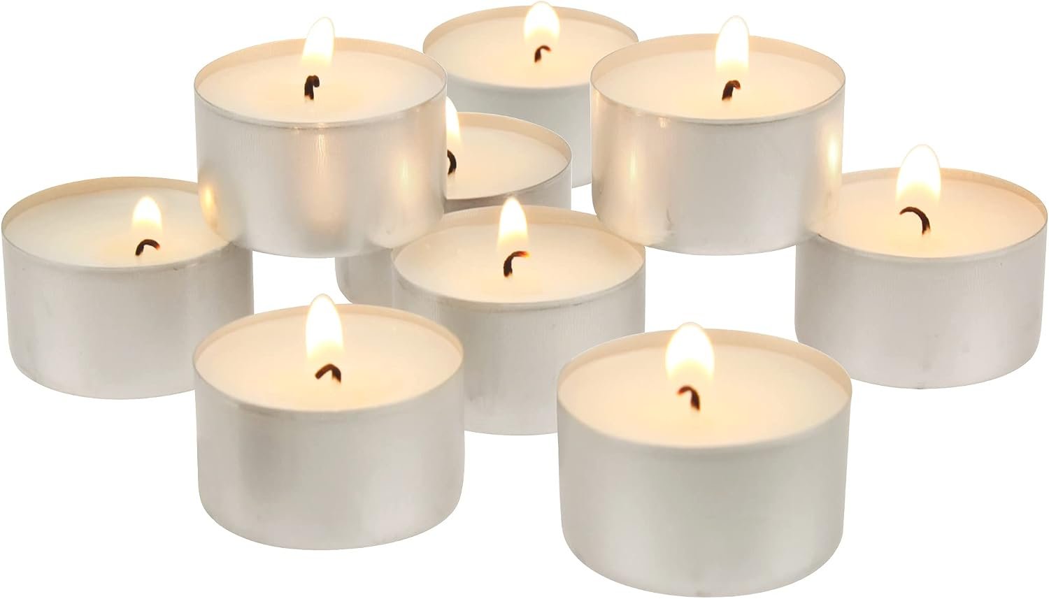 Unscented Tealight Candles, 200-Count