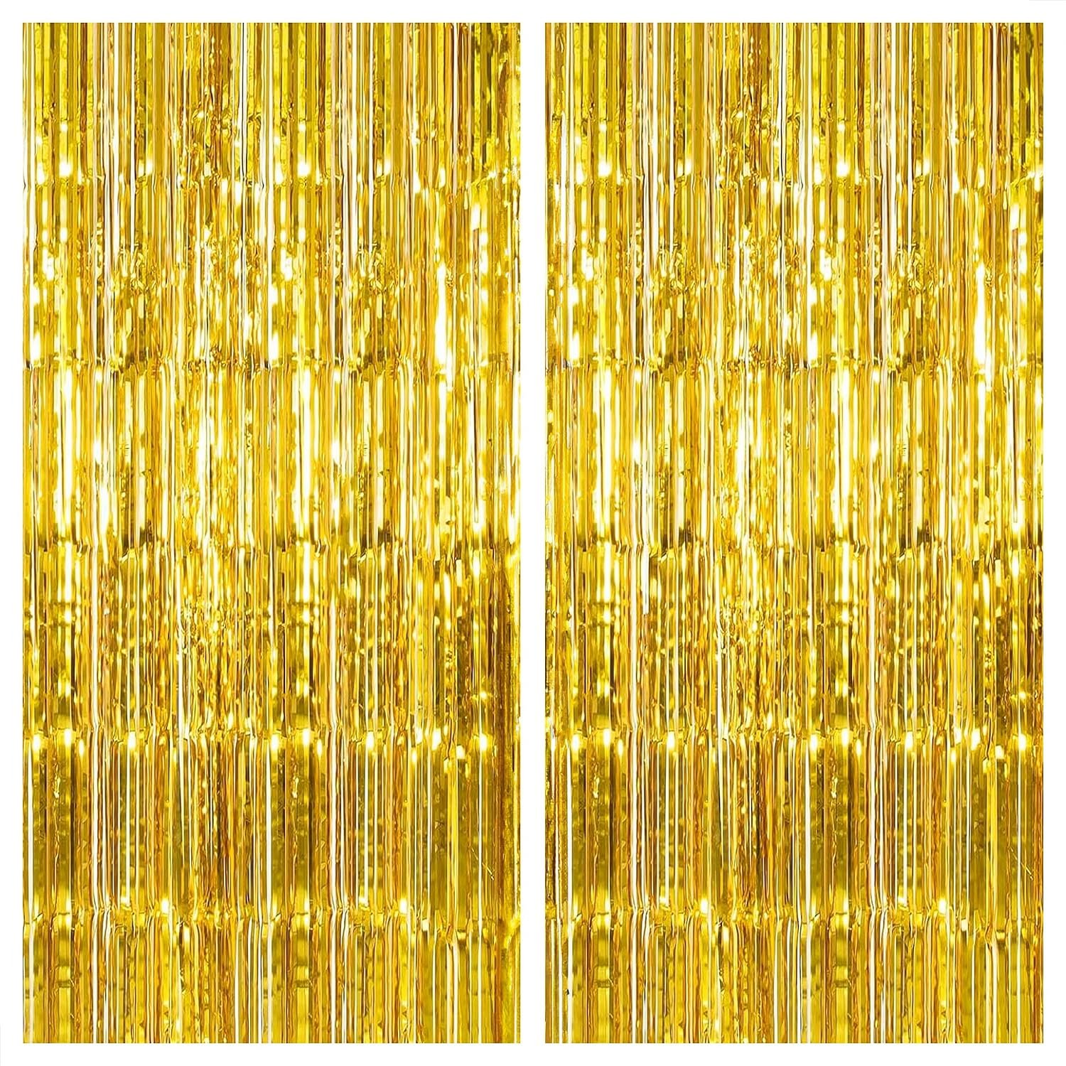 Gold Fringe Curtain Backdrop