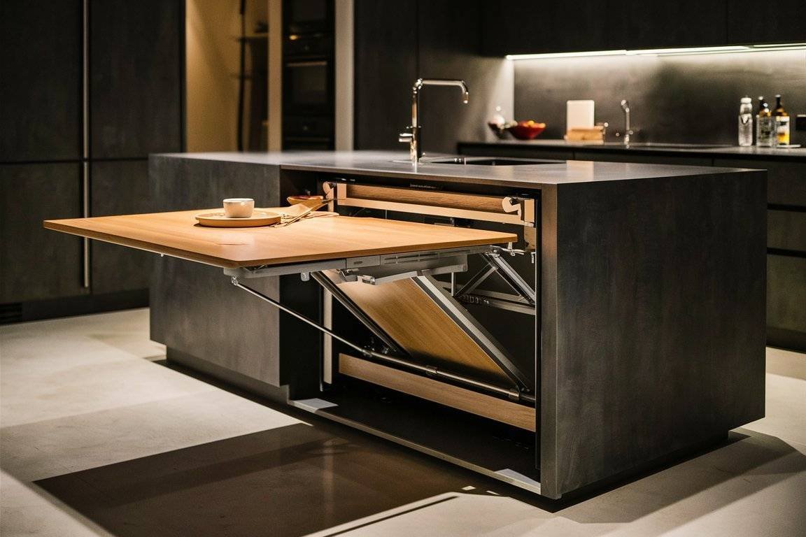 A table for kitchen storage