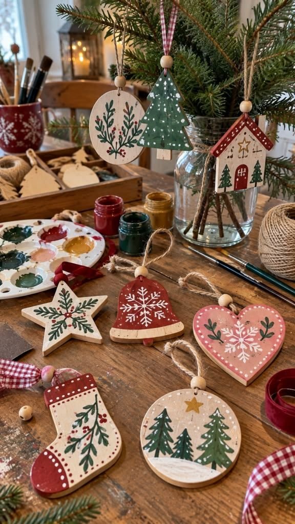 Assortment of handmade Christmas gift ideas styled together for gifting