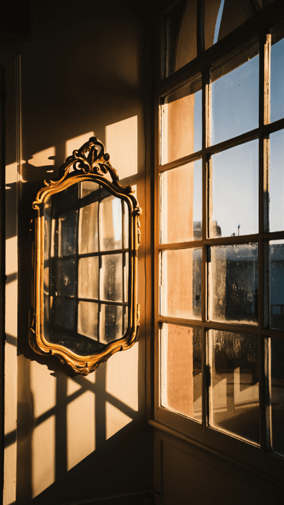 a mirror on the wall