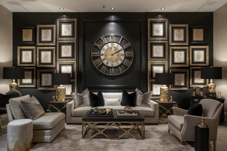 Black and Gold Gallery Wall Ideas for a Bold and Sophisticated Look