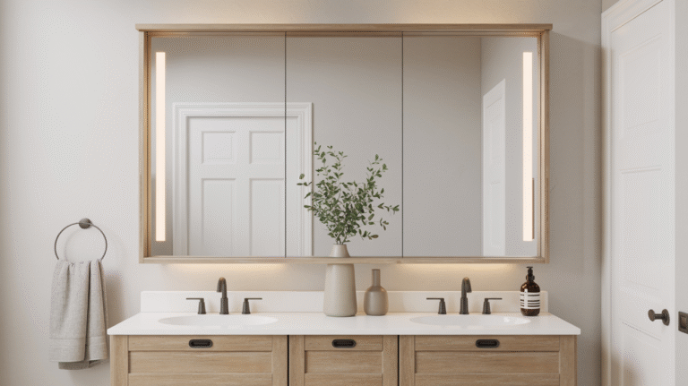 How to Style Bathroom Mirror Cabinets
