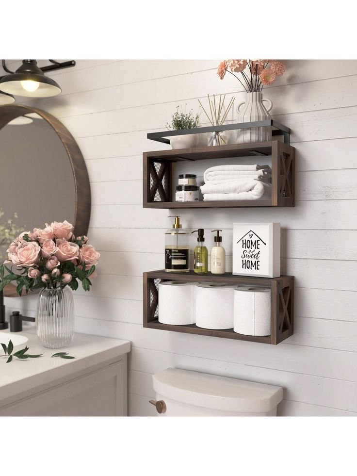 15 Bathroom Shelf Decor Ideas